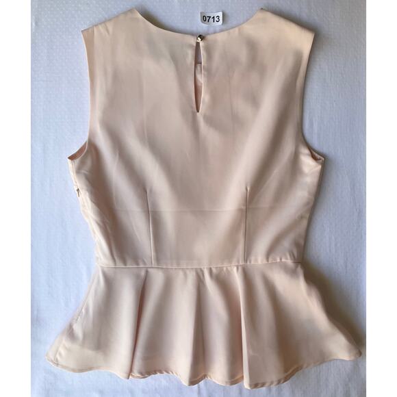 FOREVER 21 Women’s Sleeveless Peplum Blouse size S, Light Pink - Picture 9 of 9